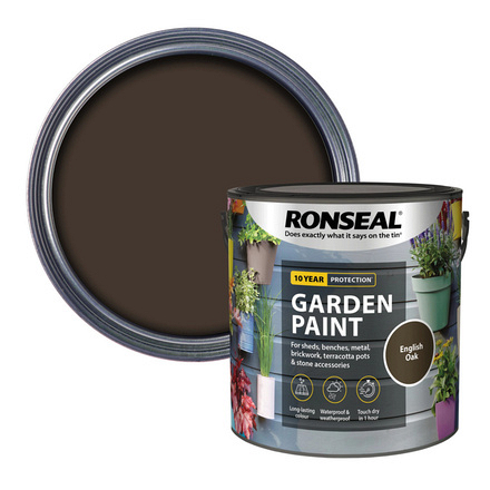 Ronseal Garden Paint English Oak 2.5L Like Garden Shades - Image