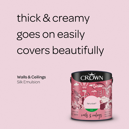 5068748 - Crown - Walls and Ceilings - Silk Emulsion - fairy dust - 2.5L - S3