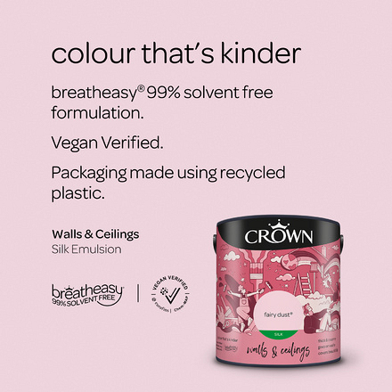 5068748 - Crown - Walls and Ceilings - Silk Emulsion - fairy dust - 2.5L - S4
