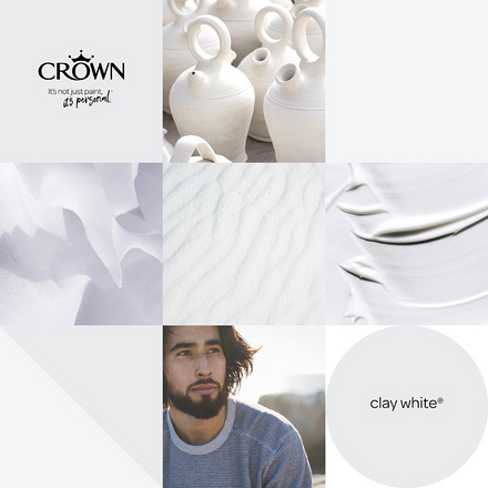 5090840 - Crown - Walls and Ceilings - Silk Emulsion - clay white - 2.5L - S5