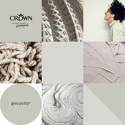 5090838 - Crown - Walls and Ceilings - Silk Emulsion - grey putty - 2.5L - S5