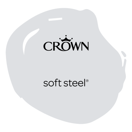 5095990 - Crown Easyclean® Bathroom - Mid Sheen Emulsion - soft steel® - 2.5L – Colour Swatch