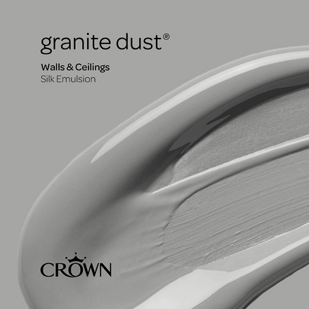 5091498 - Crown - Walls and Ceilings - Silk Emulsion - granite dust - 2.5L - S6