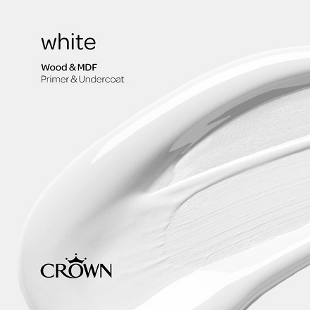 5096812 - Crown - Wood & MDF - Primer & Undercoat - white - 2.5L - P3