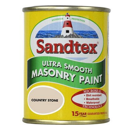 Sandtex Ultra Smooth Masonry Paint Country Stone 150ml Tester