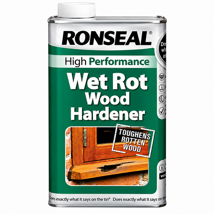 Ronseal High Performance Wet Rot Wood Hardener Clear, 500ml