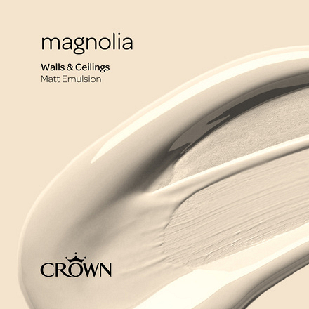 5022848 - Crown - Walls and Ceilings - Matt Emulsion - magnolia - 2.5L - S6