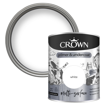 5096811 - Crown - Multi-surface - Primer & Undercoat - white - 750ml - P1