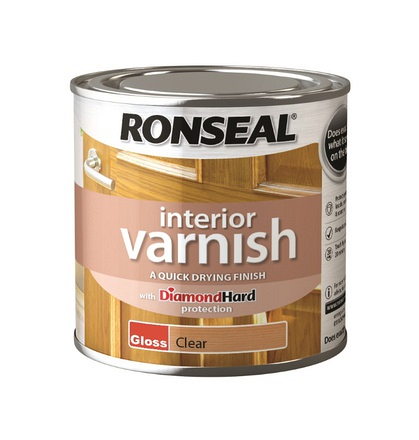 Ronseal Interior Wood Varnish Clear Gloss 250ml - Image