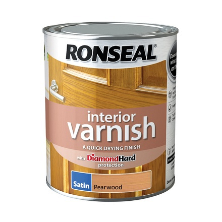 Ronseal Interior Wood Varnish Pearwood Satin 750ml - Image