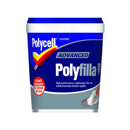Polycell Advanced Polyfilla Lightweight Interior Filler 600ml tub
