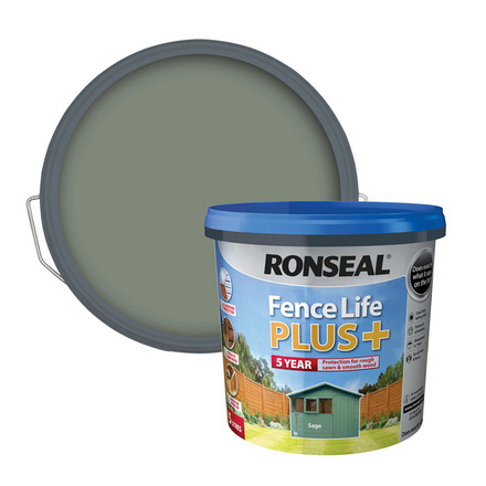 Ronseal FenceLife Plus Sage 5L - Image