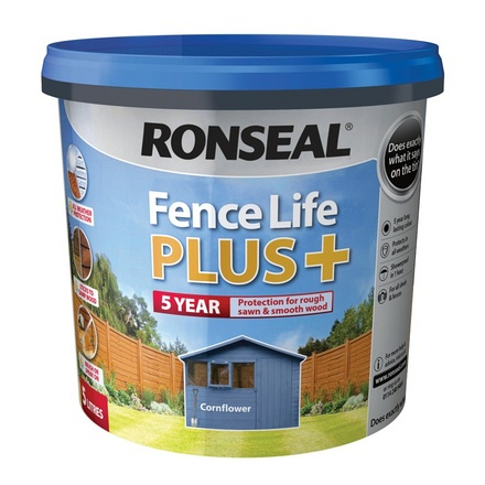 Ronseal Fence Life Plus Cornflower 5L - Image