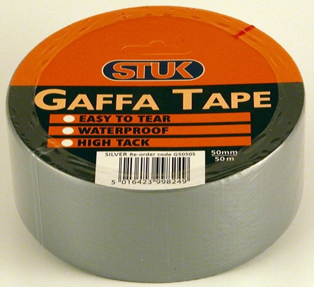 STUK Gaffa Tape Silver 50m - Image
