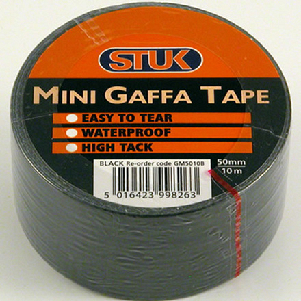STUK Gaffa Tape Black 10m - Image