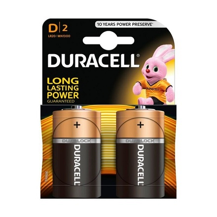 Duracell 2 Pack D MN1300 LR20 Battery Batteries - Image