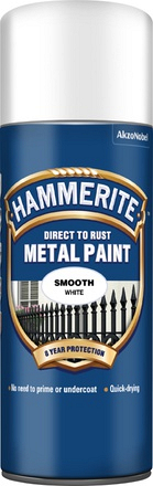 Hammerite Smooth White Aerosol 400ml - Image