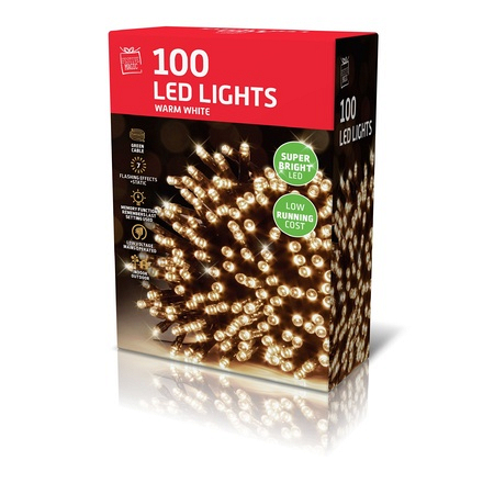 LED Chaser Light Warm White 100 Pack - Image