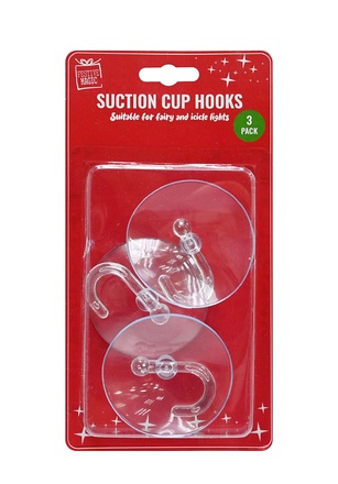 Suction Cup Hooks 6cm 3Pc UBL - Image