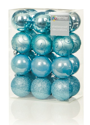 Premier Baubles Ice Blue 24 x 60mm - Image
