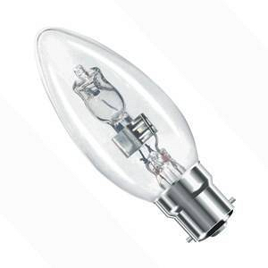 42w Halogen Candle BC Clear Eveready - Image