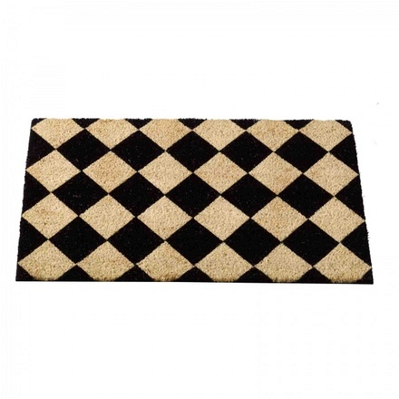 Decoir Doormat Black & Cream White 75x45 - Image
