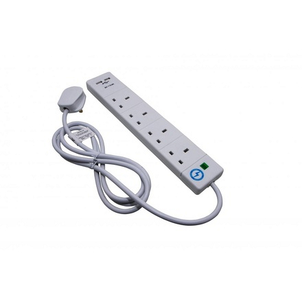 SMJ 4 Gang Extension Lead with 2 USB's - Image